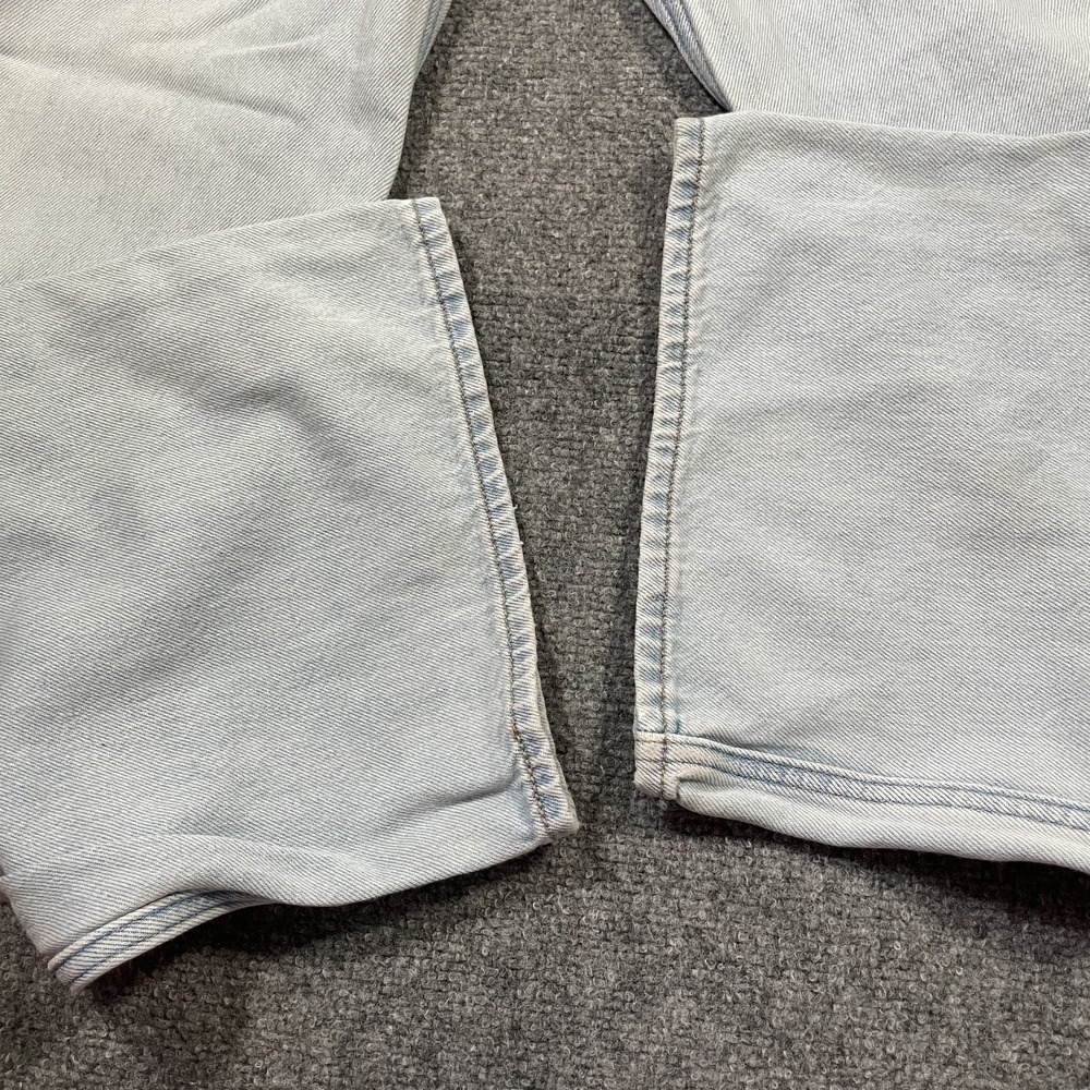 Levi's Premium High Loose Denim Jeans Womens Size 31 Washed Blue Wide Leg Baggy - Picture 8 of 14